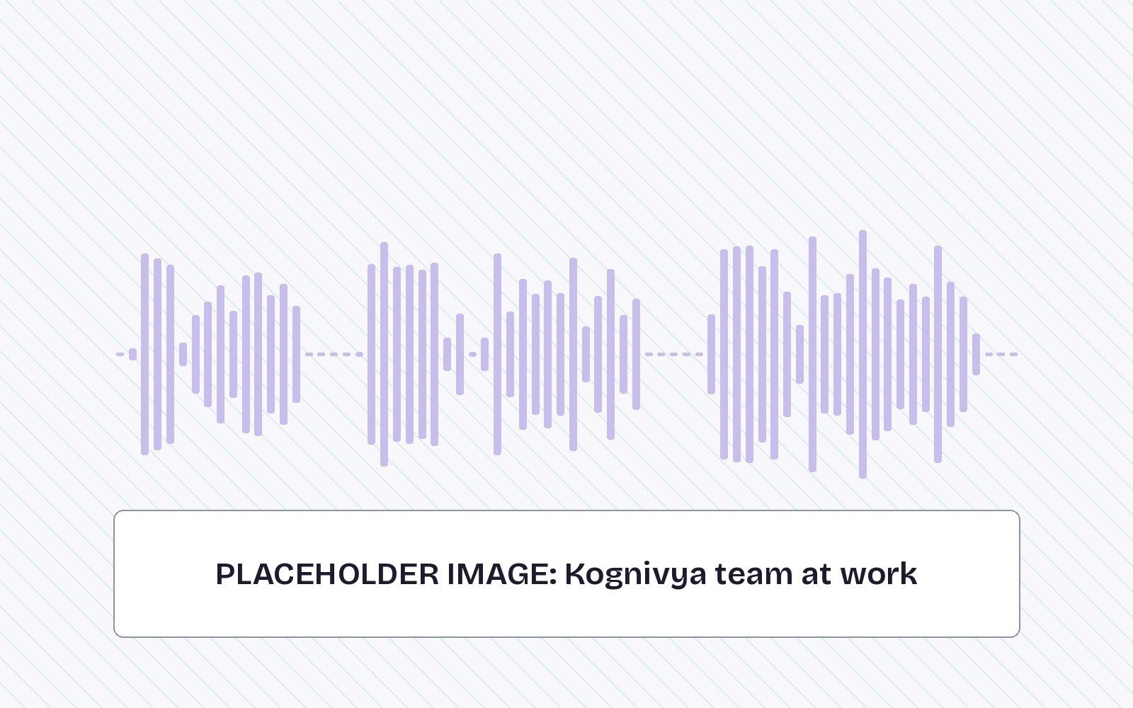 Placeholder image: the Kognivya team at work. Replace with a real team photo.